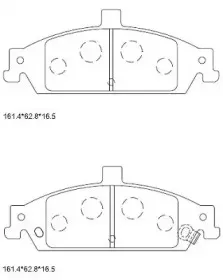 KD6759 ASIMCO Комплект тормозных колодок, дисковый тормоз KD6759 ASIMCO Комплект тормозных колодок, дисковый тормоз