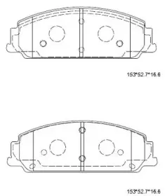 KD6779 ASIMCO Комплект тормозных колодок, дисковый тормоз KD6779 ASIMCO Комплект тормозных колодок, дисковый тормоз