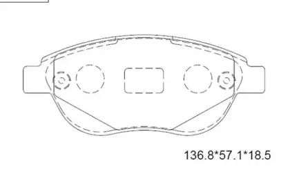 KD7518 ASIMCO Комплект тормозных колодок, дисковый тормоз KD7518 ASIMCO Комплект тормозных колодок, дисковый тормоз