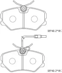 KD7752F ASIMCO Комплект тормозных колодок, дисковый тормоз KD7752F ASIMCO Комплект тормозных колодок, дисковый тормоз