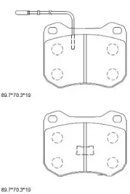 KD7768 ASIMCO Комплект тормозных колодок, дисковый тормоз KD7768 ASIMCO Комплект тормозных колодок, дисковый тормоз