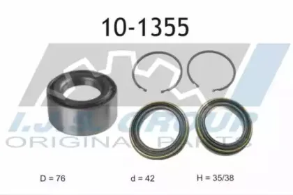10-1355 IJS GROUP Комплект подшипника ступицы колеса 10-1355 IJS GROUP Комплект подшипника ступицы колеса