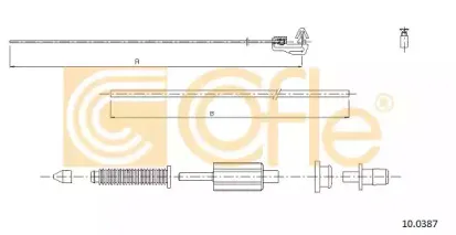 10.0387 COFLE Тросик газа 10.0387 COFLE Тросик газа