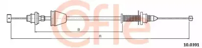 10.0391 COFLE Тросик газа 10.0391 COFLE Тросик газа