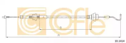 10.1414 COFLE Тросик газа 10.1414 COFLE Тросик газа