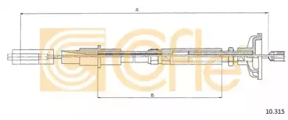 10.315 COFLE Трос, управление сцеплением 10.315 COFLE Трос, управление сцеплением