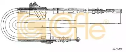 10.4094 COFLE Трос, стояночная тормозная система 10.4094 COFLE Трос, стояночная тормозная система