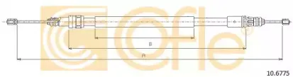 10.6775 COFLE Трос, стояночная тормозная система 10.6775 COFLE Трос, стояночная тормозная система