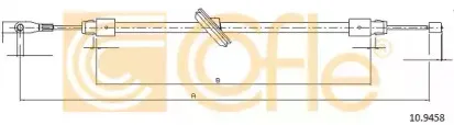 10.9458 COFLE Трос, стояночная тормозная система 10.9458 COFLE Трос, стояночная тормозная система