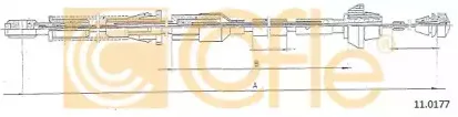 11.0177 COFLE Тросик газа 11.0177 COFLE Тросик газа