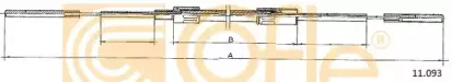 11093 COFLE Тросик газа 11093 COFLE Тросик газа