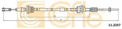 11.2257 COFLE Трос, управление сцеплением 11.2257 COFLE Трос, управление сцеплением