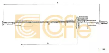 11.2481 COFLE Трос, управление сцеплением 11.2481 COFLE Трос, управление сцеплением