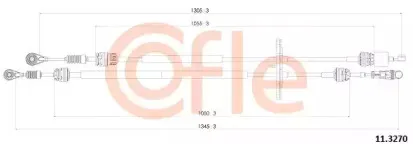 11.3270 COFLE Трос, ступенчатая коробка передач 11.3270 COFLE Трос, ступенчатая коробка передач