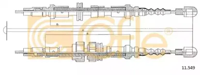 11.549 COFLE Трос, стояночная тормозная система 11.549 COFLE Трос, стояночная тормозная система