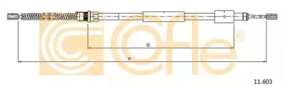 11.603 COFLE Трос, стояночная тормозная система 11.603 COFLE Трос, стояночная тормозная система
