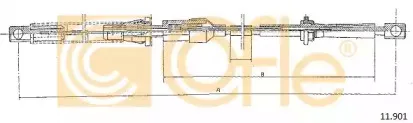 11.901 COFLE Тросик газа 11.901 COFLE Тросик газа