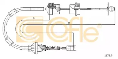 1172.7 COFLE Трос, управление сцеплением 1172.7 COFLE Трос, управление сцеплением