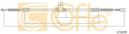 17.0378 COFLE Трос, стояночная тормозная система 17.0378 COFLE Трос, стояночная тормозная система