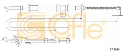 17.2026 COFLE Трос, стояночная тормозная система 17.2026 COFLE Трос, стояночная тормозная система