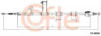 17.6036 COFLE Трос, стояночная тормозная система 17.6036 COFLE Трос, стояночная тормозная система