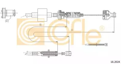 18.2024 COFLE Трос, управление сцеплением 18.2024 COFLE Трос, управление сцеплением