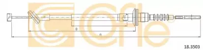 18.3503 COFLE Трос, управление сцеплением 18.3503 COFLE Трос, управление сцеплением
