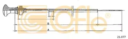 21077 COFLE Тросик стартера 21077 COFLE Тросик стартера