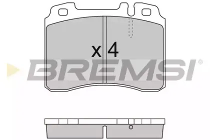 BP2709 BREMSI Комплект тормозных колодок, дисковый тормоз BP2709 BREMSI Комплект тормозных колодок, дисковый тормоз