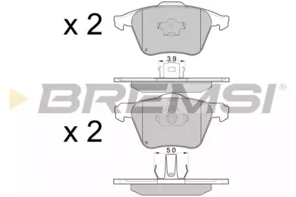 BP3062 BREMSI Комплект тормозных колодок, дисковый тормоз BP3062 BREMSI Комплект тормозных колодок, дисковый тормоз