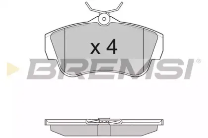 BP3284 BREMSI Комплект тормозных колодок, дисковый тормоз BP3284 BREMSI Комплект тормозных колодок, дисковый тормоз