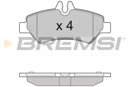 BP3293 BREMSI Комплект тормозных колодок, дисковый тормоз BP3293 BREMSI Комплект тормозных колодок, дисковый тормоз