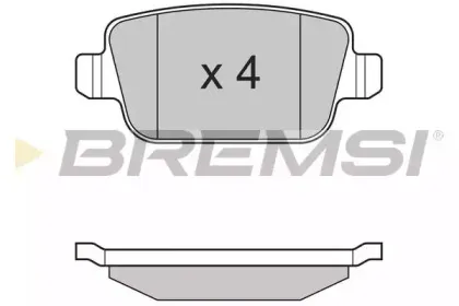 BP3300 BREMSI Комплект тормозных колодок, дисковый тормоз BP3300 BREMSI Комплект тормозных колодок, дисковый тормоз