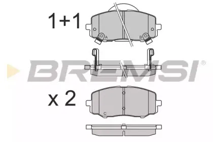 BP3583 BREMSI Комплект тормозных колодок, дисковый тормоз BP3583 BREMSI Комплект тормозных колодок, дисковый тормоз