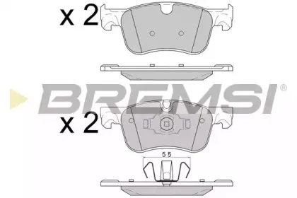 BP3597 BREMSI Комплект тормозных колодок, дисковый тормоз BP3597 BREMSI Комплект тормозных колодок, дисковый тормоз