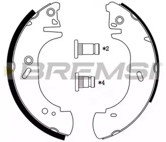 GF0231 BREMSI Комплект тормозных колодок GF0231 BREMSI Комплект тормозных колодок