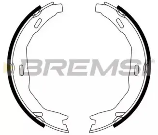 GF0317 BREMSI Комплект тормозных колодок, стояночная тормозная система GF0317 BREMSI Комплект тормозных колодок, стояночная тормозная система