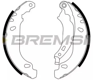 GF0408 BREMSI Комплект тормозных колодок GF0408 BREMSI Комплект тормозных колодок