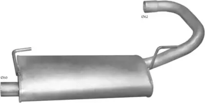 4907 POLMO Глушитель выхлопных газов конечный 4907 POLMO Глушитель выхлопных газов конечный