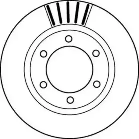 562168JC JURID Тормозной диск 562168JC JURID Тормозной диск