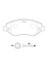 2919209560 JURID Комплект тормозных колодок, дисковый тормоз 2919209560 JURID Комплект тормозных колодок, дисковый тормоз
