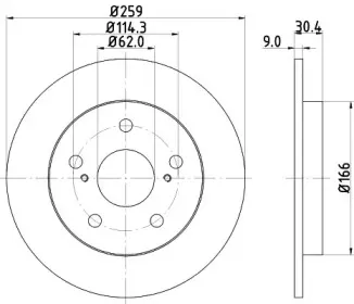 ND1008K NISSHINBO Тормозной диск ND1008K NISSHINBO Тормозной диск