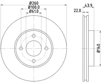 ND2035K NISSHINBO Тормозной диск ND2035K NISSHINBO Тормозной диск