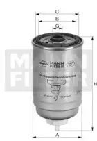 WK 8051 MANN-FILTER Топливный фильтр WK 8051 MANN-FILTER Топливный фильтр