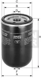 WK 824 MANN-FILTER Топливный фильтр WK 824 MANN-FILTER Топливный фильтр