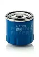 W 712/16 MANN-FILTER Масляный фильтр W 712/16 MANN-FILTER Масляный фильтр
