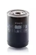 W 940/18 MANN-FILTER Масляный фильтр; Фильтр, Гидравлическая система привода рабочего оборудования W 940/18 MANN-FILTER Масляный фильтр; Фильтр, Гидравлическая система привода рабочего оборудования