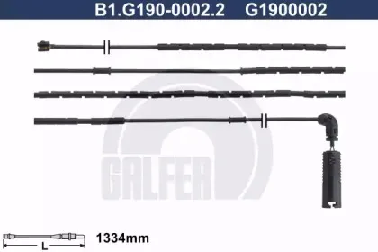 B1.G190-0002.2 GALFER Сигнализатор, износ тормозных колодок B1.G190-0002.2 GALFER Сигнализатор, износ тормозных колодок