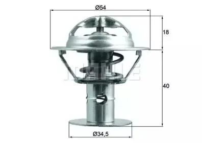 TX 180 86D BEHR Термостат, охлаждающая жидкость TX 180 86D BEHR Термостат, охлаждающая жидкость