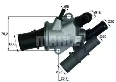 TI 165 88 BEHR Термостат, охлаждающая жидкость TI 165 88 BEHR Термостат, охлаждающая жидкость